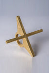 Parts of Four System Series Bridge Ring Series Collection I Highly Handcrafted PS4-1401-7-AGA+AG-DJCYHT 4mm 1401-7-AGA+AG Cross Gold Plated + Sterling Silver + Brass PPOF17